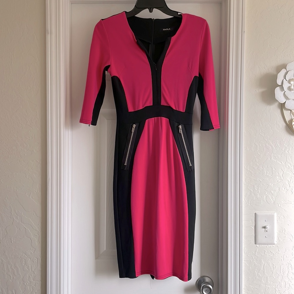 Pink flattering dress